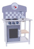 Cocina Infantil De Madera 2 Modulos Gris 2