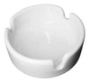 Cenicero De Porcelana Blanca 3 Cavidades Bar Resto Apilable 0