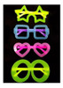 Anteojos Lentes Flúor X 30 Unidades Cotillon Carioca Fluo 2