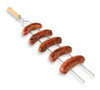 Pincho Doble Para Chorizo Acero Inoxidable Mango Madera 77cm 1 Pincho Doble Para Chorizo Acero Inoxidable Mango Madera 77cm 1