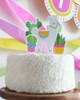 Adorno Para Torta. Topper Cake. Llama Y Tunas. Personalizado 5