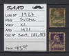 Lote1927 Suiza X2 Valores Año 1921 Yvert# 182 Y 183 1