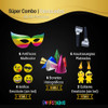 Combo Cotillon Luminoso Led Neon Fiesta Carioca 90 Personas 6 Combo Cotillon Luminoso Led Neon Fiesta Carioca 90 Personas 6