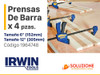 Set Irwin De 4 Prensas Quickgrip (2x15cm Y 2x30cm) Light 1
