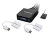 Iogear 2port Vga Y Displayport Cable Kvm Kit Con Audio Gcs72 0