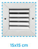 Rejilla De Ventilacion 10x10  + Tapa Ciega Imantada 1
