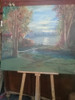 Gran Óleo Sobre Tela De Paisaje. No Envio 7