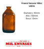 12 Frascos Vidrio Ámbar Laboratorio Vacuna 100cc Completo 1