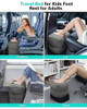 Reposapies Y Cama Para Niños Inflable Para Viajes En Avion 6