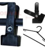Kit 50 Cabides Preto Com 100 Presilhas Saia Calça Camiseta 4 Kit 50 Cabides Preto Com 100 Presilhas Saia Calça Camiseta 4