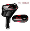 Kit De Coche Rojo Led Radio Fm Estéreo Mp3 Modulador Transmi 1