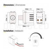 Modulo Dimmer Variador De Luz Led Blanco Linea Demasled 1