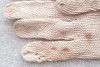 Antiguo Par De Guantes Beige Tejidos B4 4 Antiguo Par De Guantes Beige Tejidos B4 4