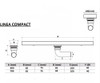 Desague Lineal 70cm Acero Inox. Compact Premium Moldumet 1