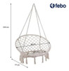 Hamaca Sillón Colgante Circular Macrame Febo 1