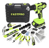 Fastpro, 177 Piezas, 20 V, Taladro Inalámbrico De Iones De L 0