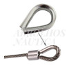 Anilha Sapatilha Linha Pesada Cabo De Aço 5/16   Em Aço Inox 4