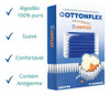 Caixa Cotonete Hastes Flexíveis Ponta Algodão 75 Un. Cotton 2