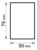 Perfil De Aluminio Tubo 75x50 Mm Natural X 3 Metros 1