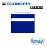 Plástico Bicapa Laserable Econoply Azul / Blanco 60x40cm 1