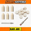 Mini Disco Punta Pulir Fieltro Eje Drill Torno Black Jack 1