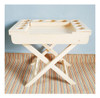 Mesa Bar De Madera Plegable Color Blanco Vintage 5
