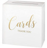 Lillian Rose Caja Para Tarjetas De Boda De Madera Blanca, Me 0