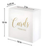 Lillian Rose Caja Para Tarjetas De Boda De Madera Blanca, Me 1