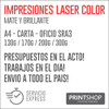 Impresiones Bajadas Laser Color A4 130g X20 Unidades 1
