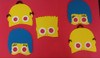 Antifaz Careta Goma Eva Los Simpson Cotillón 1