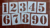 Stencil Numeros De 0 A 9 _15 Cms Y Placa Círculo 30cms 2