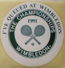 Adhesivo I've Queued At Wimbledon 1991 Tennis Sticker Calco 0