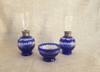 Tres Bellísimas Piezas De Toilette En Cristal Tallado 0