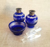 Tres Bellísimas Piezas De Toilette En Cristal Tallado 2