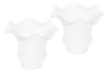 2pcs E27 Em Forma De Flor Moderna Transparente 3