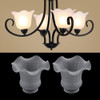 2pcs E27 Em Forma De Flor Moderna Transparente 5
