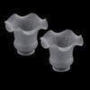 2pcs E27 Em Forma De Flor Moderna Transparente 6