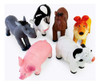 6 Animales De La Granja Caricatura De Goma Mini!! Wc-2636 4