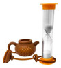 Infusor Prana De Chá Silicone E Polipropileno Timer De Areia 0