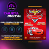 Tarjeta Invitación Cumpleaños Cars - Digital 1