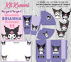 Kit Imprimible Kuromi Textos Editables 1