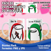 San Valentin Amor 20 Plantillas Flork + 20 Mockups P Tazas 6