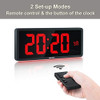 Yortot 16? Reloj De Pared Digital Grande Con Control Remoto, 2