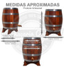 Barril Dorna Cachaça Pipote Jatobá Vertical 5 Litros 4
