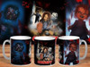 Plantillas Sublimación Tazas - Personajes Películas Terror 5 Plantillas Sublimación Tazas - Personajes Películas Terror 5