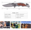 Cuchillo Keensun, Plateado/tactico/plegable/para Exteriores 6