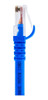 Kit 50 Patch Cord Cat6 100% Cobre 15 Cm Azul+vermelho 3