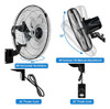 Ventilador De Pared Comercial Doméstico Healsmart De 18 PuLG 2