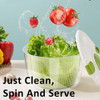 Lavadora De Ensalada De 5l Con Colador Para Vegetales Y Frut 3
