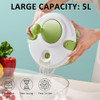 Lavadora De Ensalada De 5l Con Colador Para Vegetales Y Frut 4
